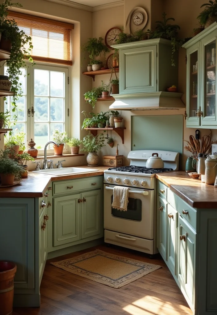 12 Cute Small Kitchen Ideas for Charming Functional Spaces - 6. Vintage Touches