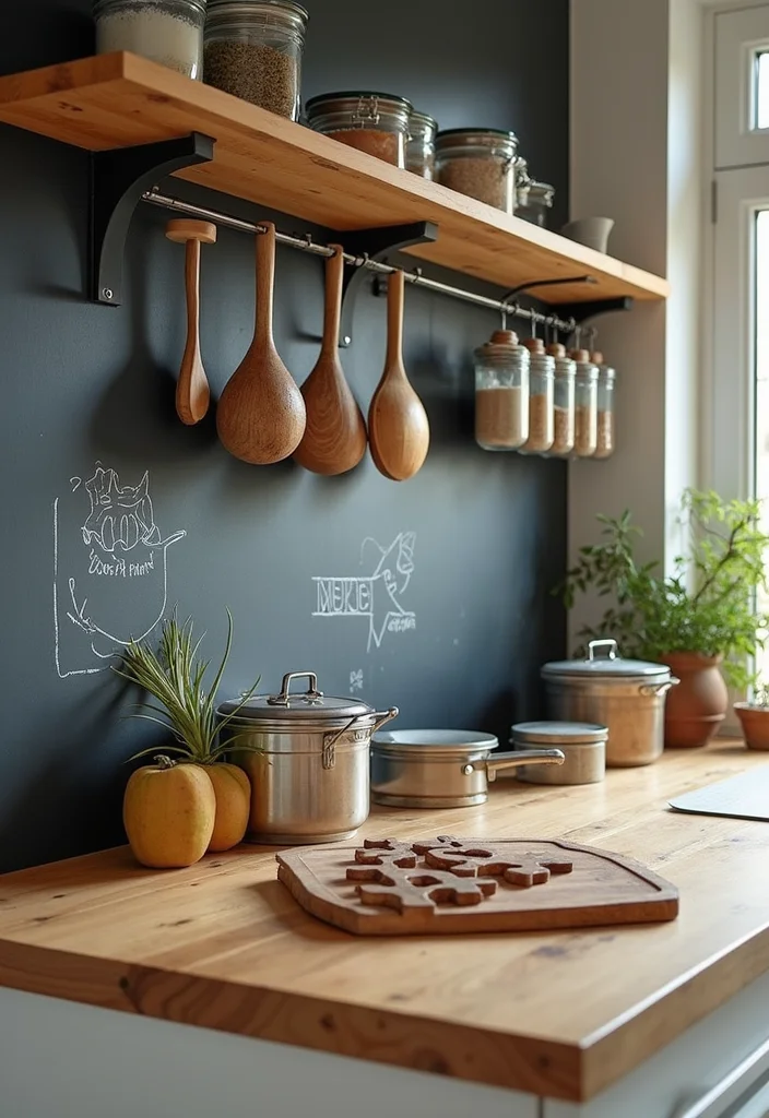 12 Funky Kitchen Ideas for Colorful Playful Creative Vibes - 12. Interactive Elements