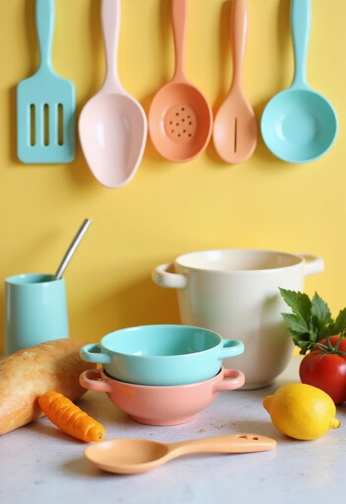12 Funky Kitchen Ideas for Colorful Playful Creative Vibes - 4. Playful Kitchen Accessories