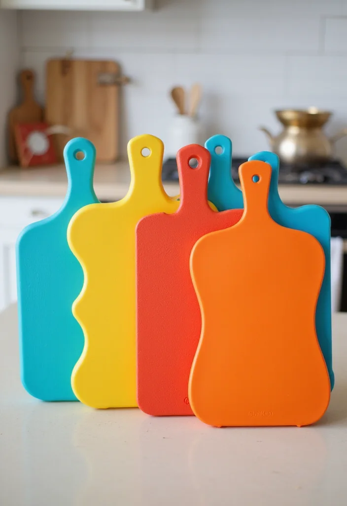12 Funky Kitchen Ideas for Colorful Playful Creative Vibes - 9. Fun Cutting Boards