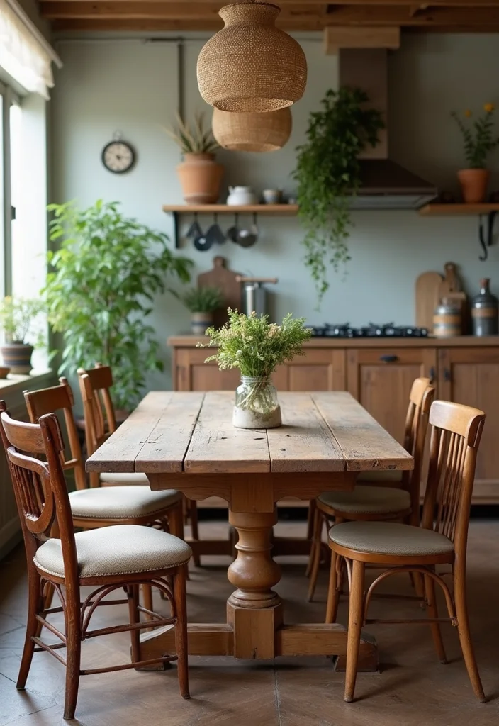 12 Kitchen Diner Ideas for Cozy Practical Shared Eating Areas - 1. Upcycled Dining Tables