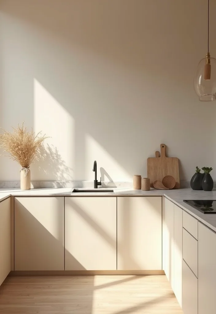 12 Kitchen Ideas Beige for Warm Soft Neutral Comfort - 7. Embrace Minimalism