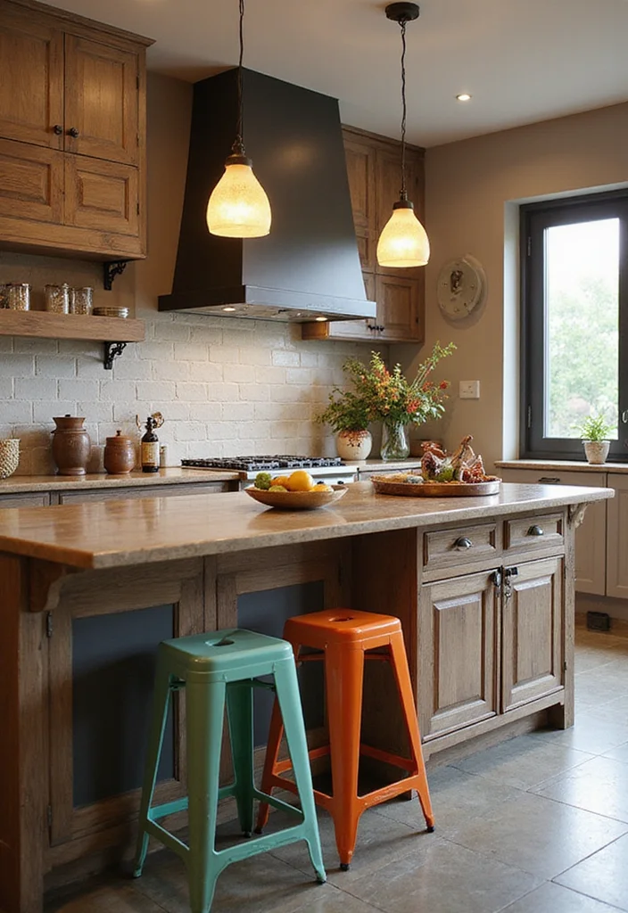 12 Kitchen Utility Ideas Indian for Practical Efficient Workflow - 5. Multi-Functional Island