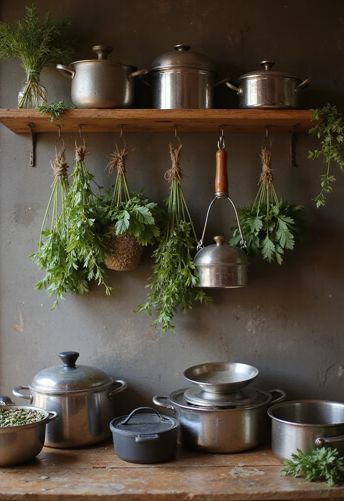 12 Kitchen Utility Ideas Indian for Practical Efficient Workflow - 6. Innovative Pot Racks