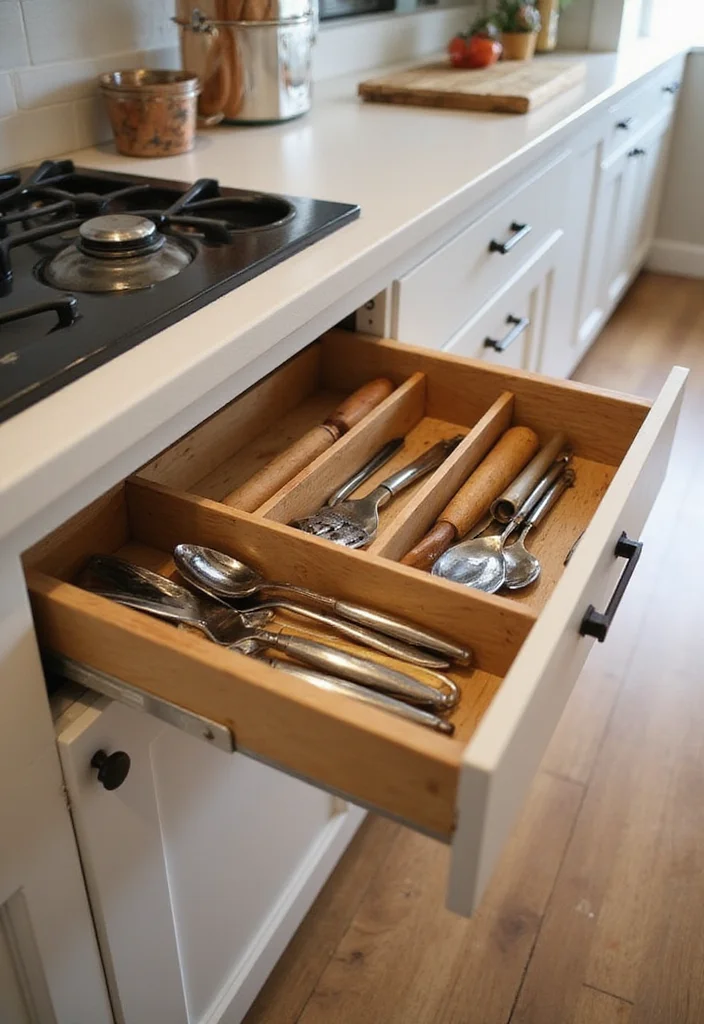 12 Kitchen Utility Ideas Indian for Practical Efficient Workflow - 7. Clever Drawer Dividers