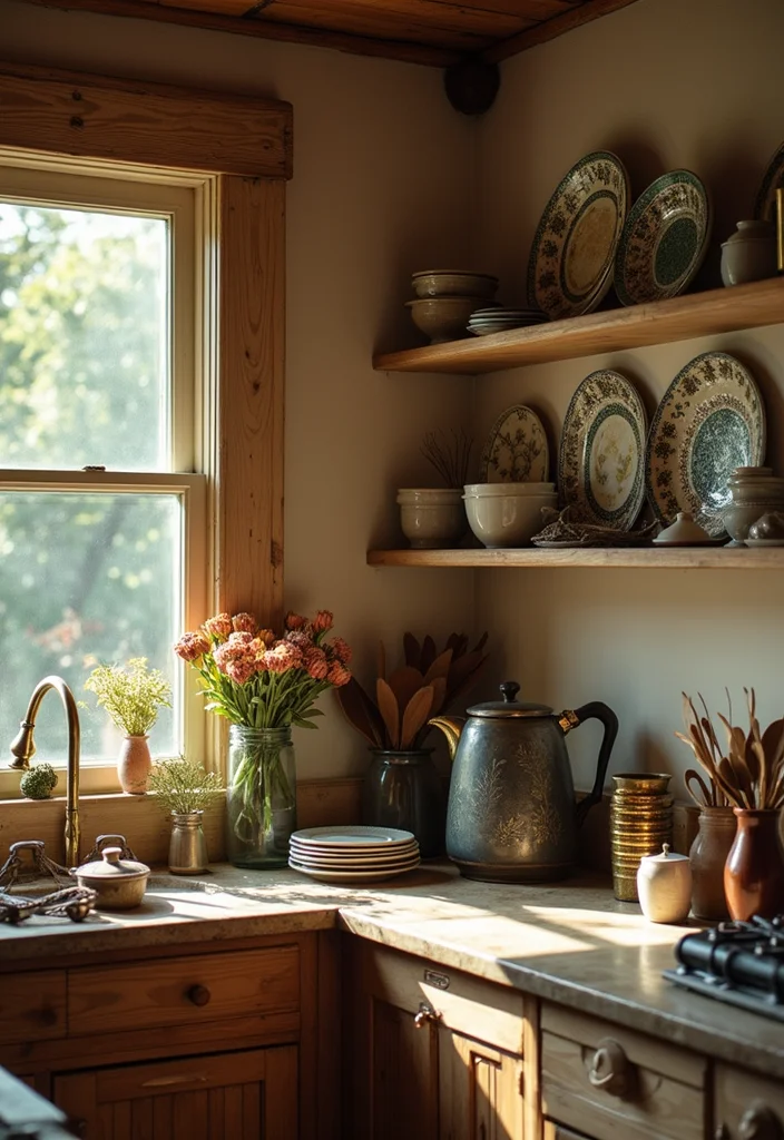 12 Kitchen Utility Ideas Indian for Practical Efficient Workflow - 9. Vintage Accents