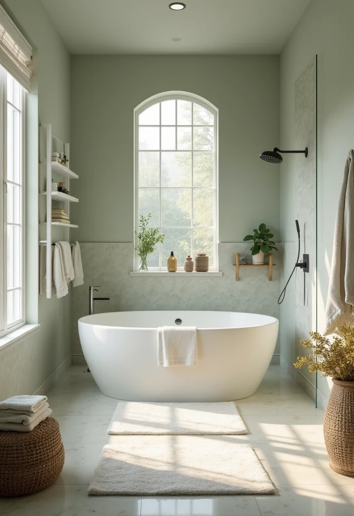12 Lake House Bathroom Ideas for Breezy Relaxed Coastal Living - 4. Spa-Like Serenity: Create Your Own Oasis