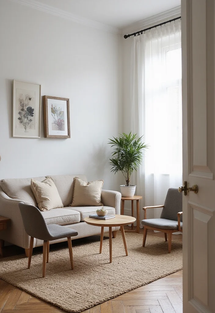 12 Living Room Sitting Area Ideas for Cozy Functional Corners - 8. Small Scale Furniture