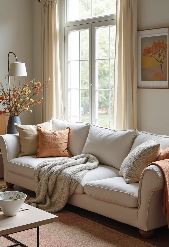 12 Magnolia Living Room Ideas for Soft Elegant Comfortable Spaces - 12. Seasonal Decor Changes