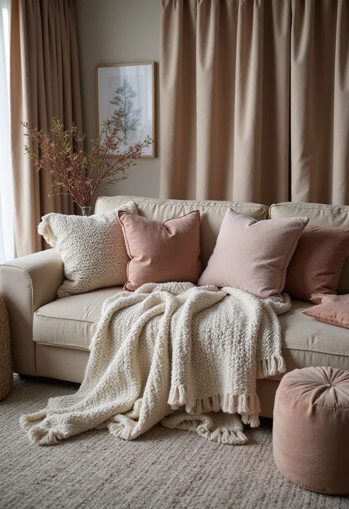 12 Magnolia Living Room Ideas for Soft Elegant Comfortable Spaces - 3. Textures That Embrace Comfort