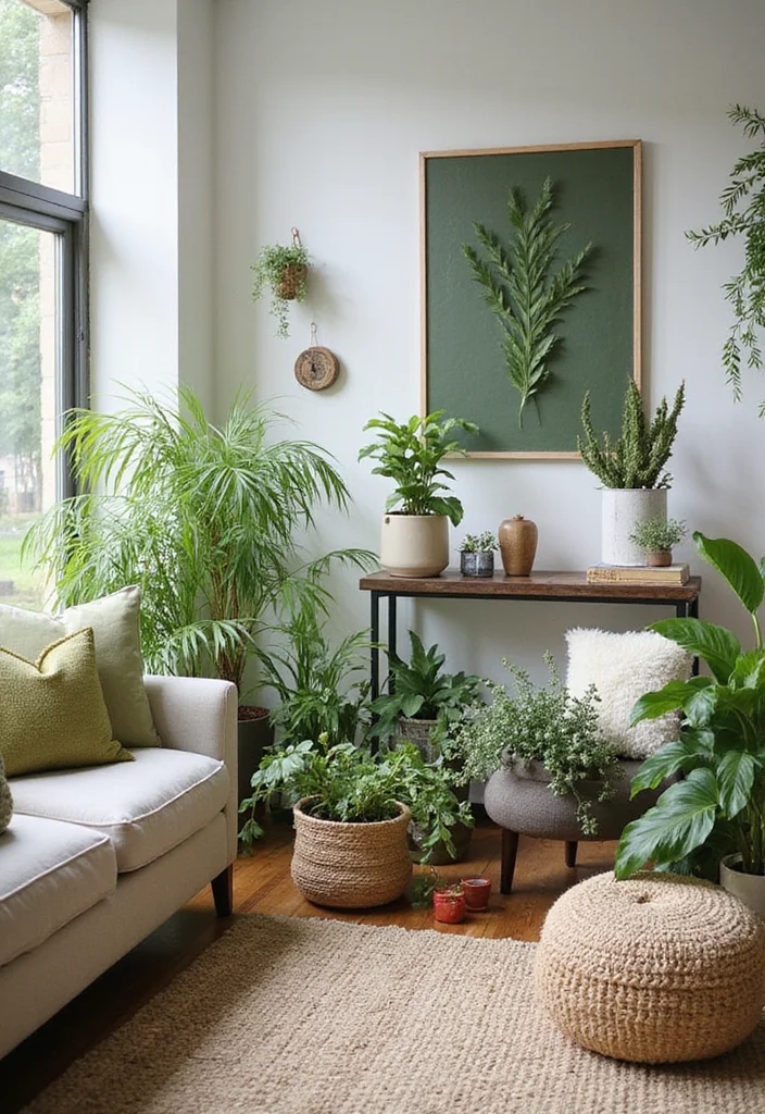 12 Magnolia Living Room Ideas for Soft Elegant Comfortable Spaces - 4. Nature-Inspired Accents