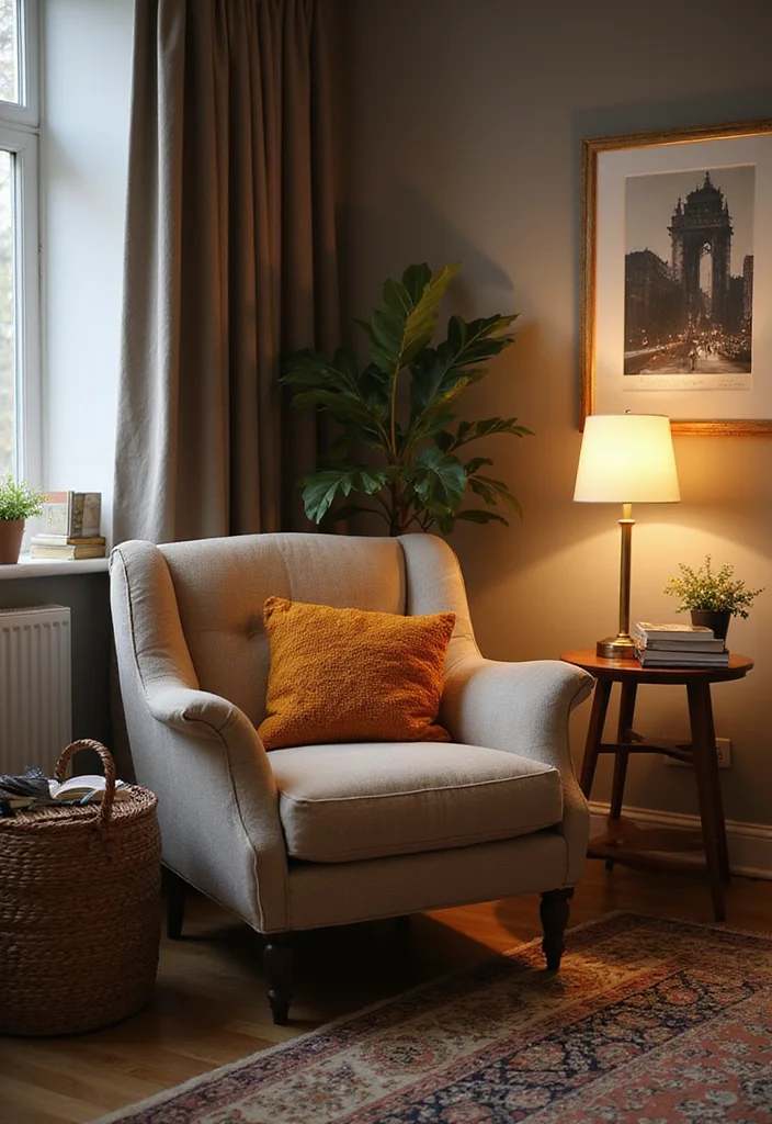 12 Magnolia Living Room Ideas for Soft Elegant Comfortable Spaces - 5. Cozy Reading Nooks