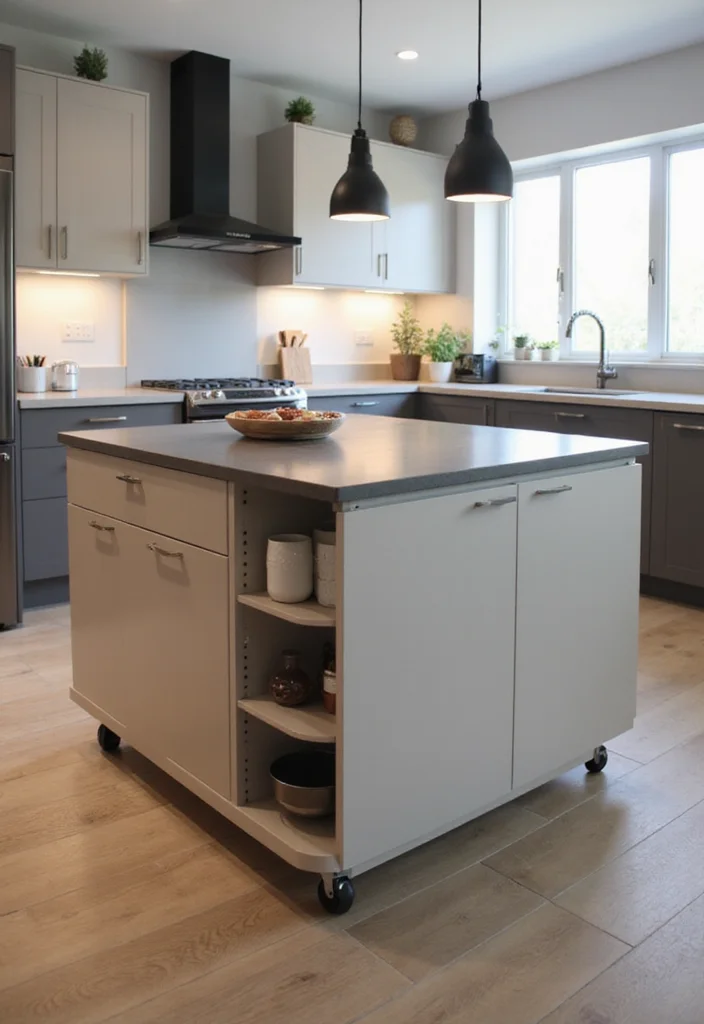 12 Mobile Kitchen Island Ideas for Flexible Prep and Storage - 12. Smart Tech Integration