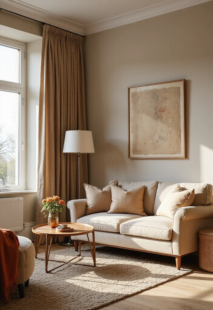 12 Modern Living Room Paint Color Ideas for Updated Calm Interiors - 6. Soft Beige