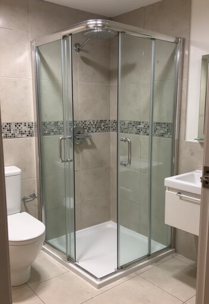 12 Small Bathroom Ideas Shower Only for Efficient Minimal Use - 2. Corner Showers