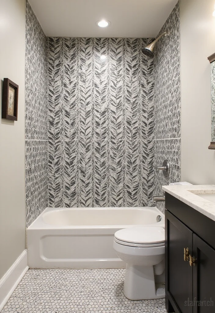 12 Small Bathroom Ideas Shower Only for Efficient Minimal Use - 7. Bold Accent Tiles