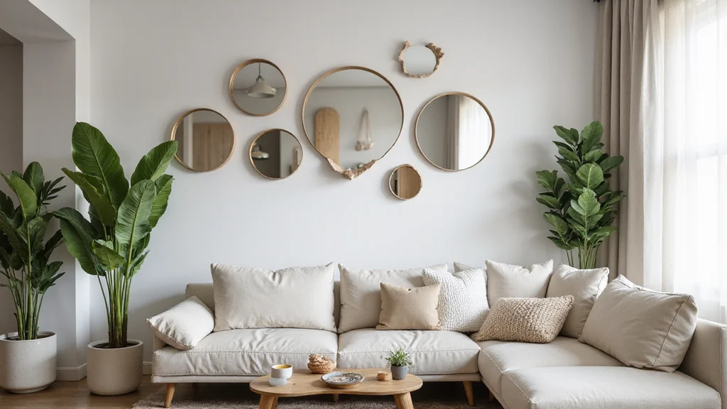 12 Wall Mirror Ideas Living Room for Light Space and Modern Style