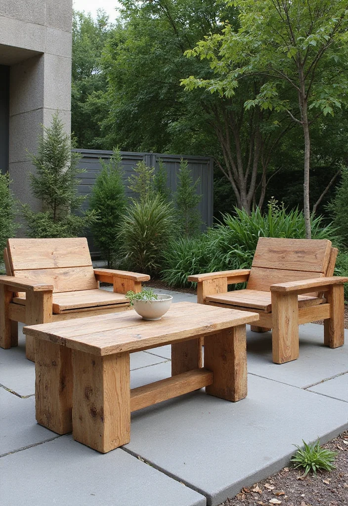 14 Backyard Decor Ideas for Stylish Welcoming Outdoor Spaces - 2. Sustainable Patio Furniture