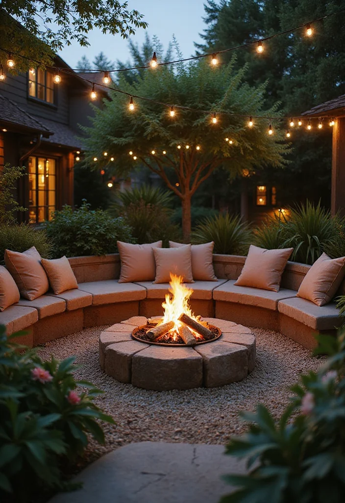 14 Backyard Decor Ideas for Stylish Welcoming Outdoor Spaces - 3. Cozy Fire Pit Area
