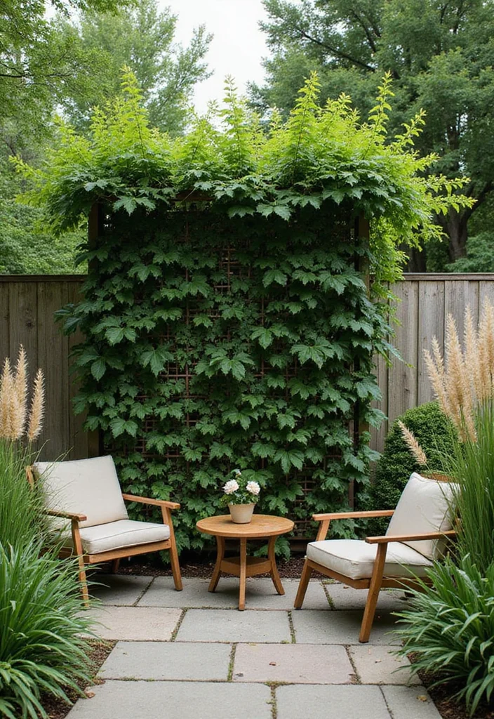 14 Backyard and Patio Ideas for Comfortable Practical Outdoor Living - 8. Natural Privacy Screens