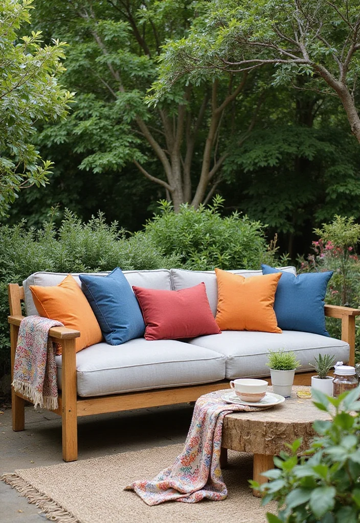 14 Modern Backyard Ideas for Sleek Stylish Outdoor Living - 4. Sustainable Garden Furniture