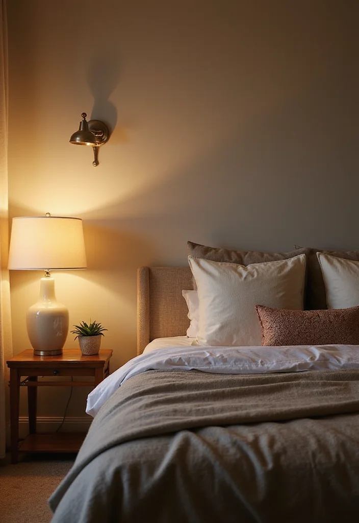 12 Bedroom and Dressing Room Ideas for Stylish Organized Layouts - 7. Layered Lighting 1