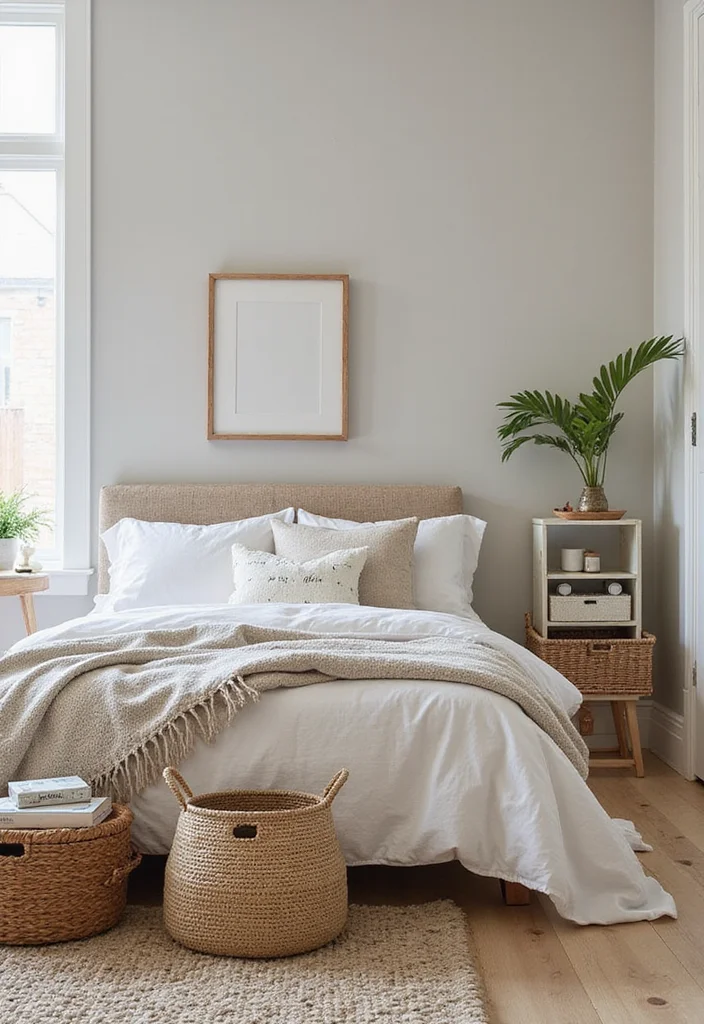 12 Bedroom and Dressing Room Ideas for Stylish Organized Layouts - 8. Decorative Storage Solutions 1