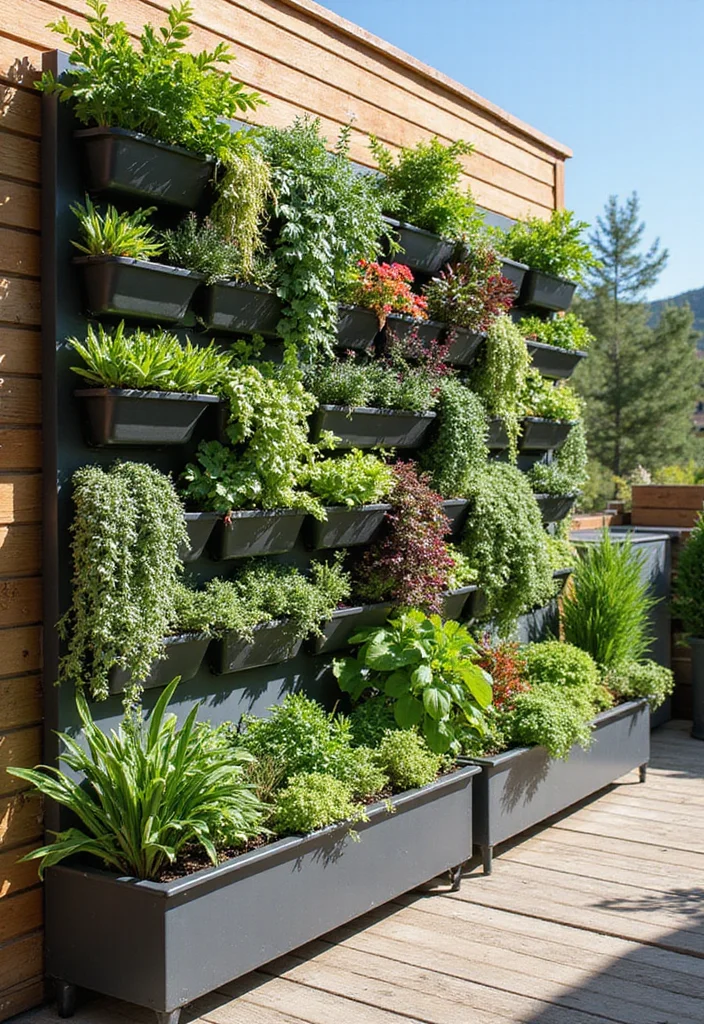 14 Backyard Deck Ideas for Functional Relaxed Outdoor Use - 2. Vertical Gardens 1