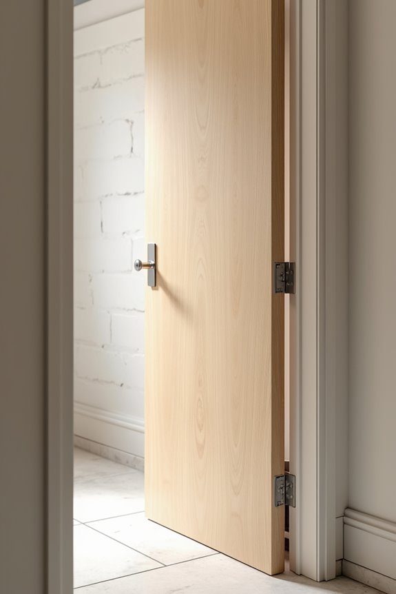 bathroom door size ranges and clearance