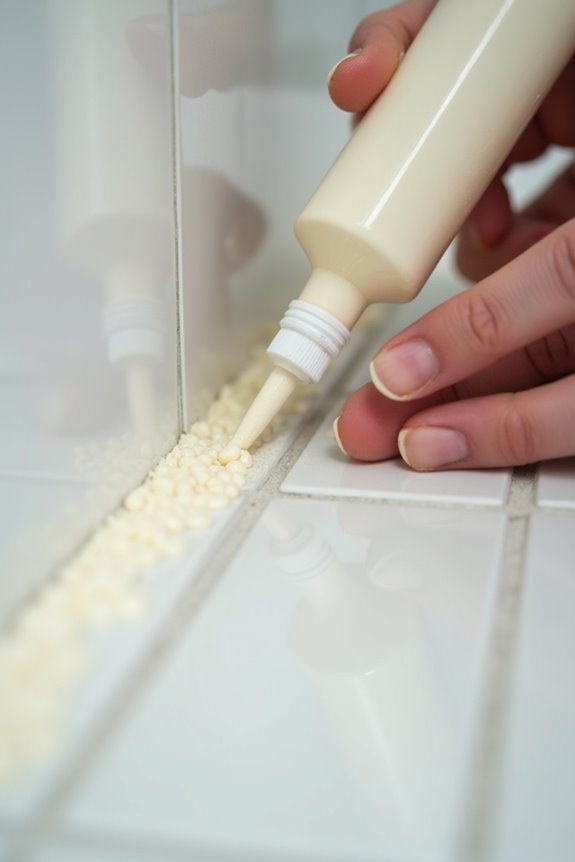 caulking technique and curing details