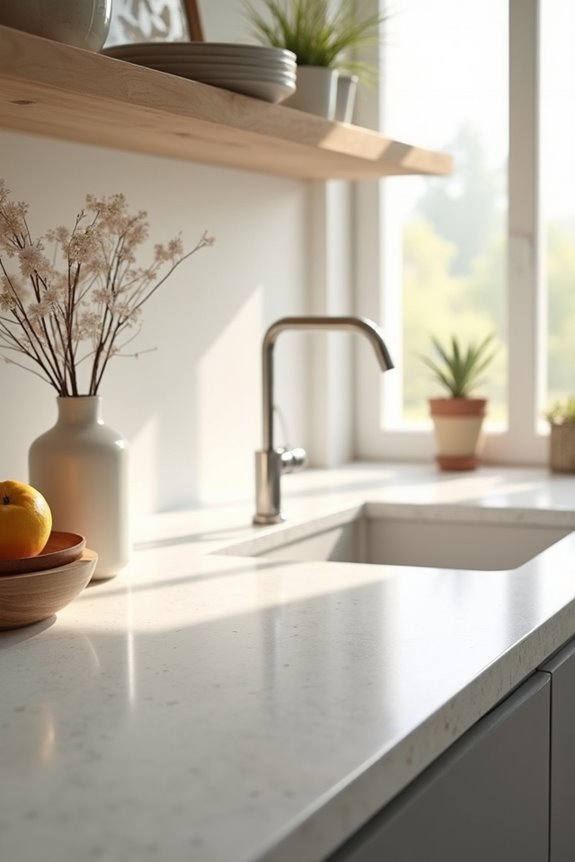 decluttered counters calm kitchen