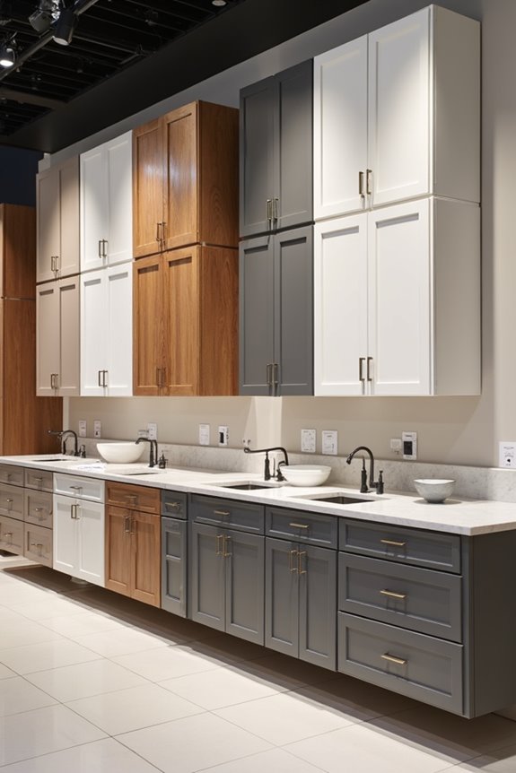 frameless humid resistant vanity storage