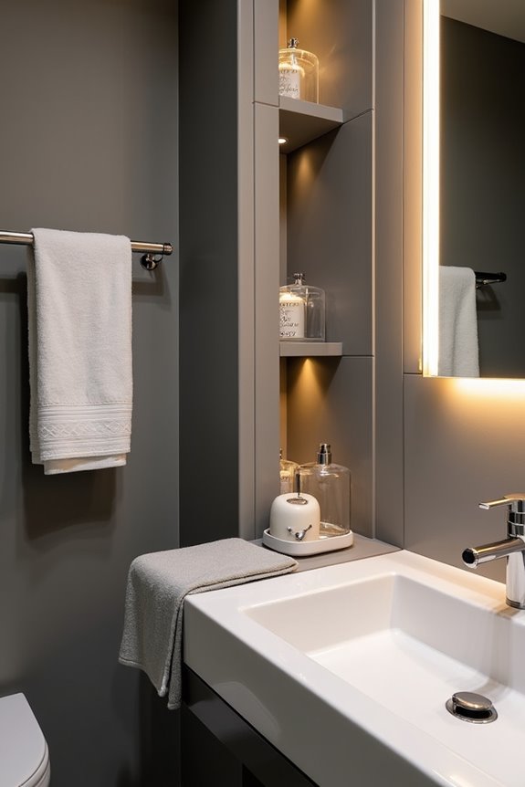 matchy bathroom finishing touches cohesion