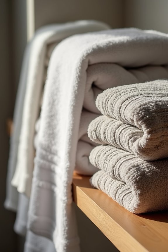 thirds fold textured towel mix