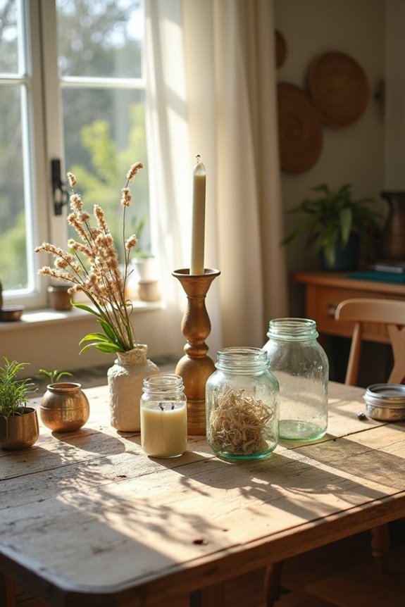 upcycled decor from junk