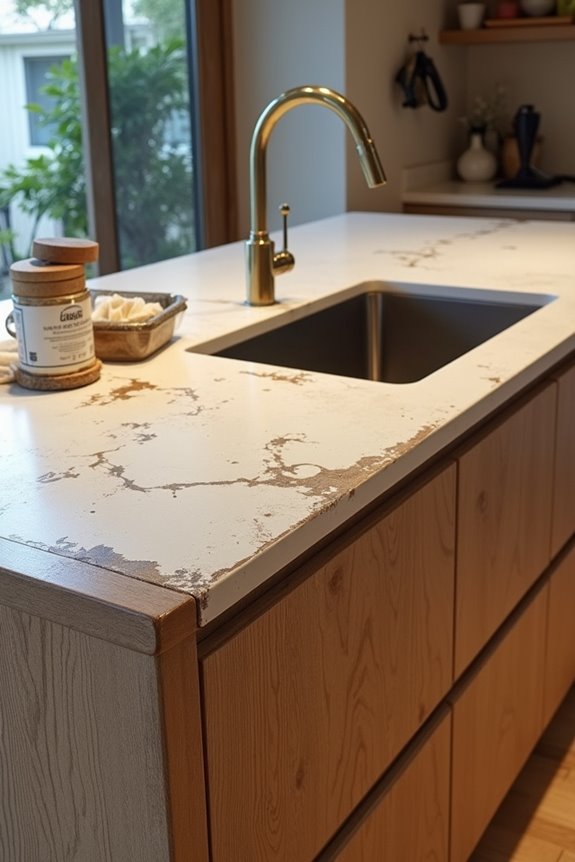 worn finishes erode island appeal